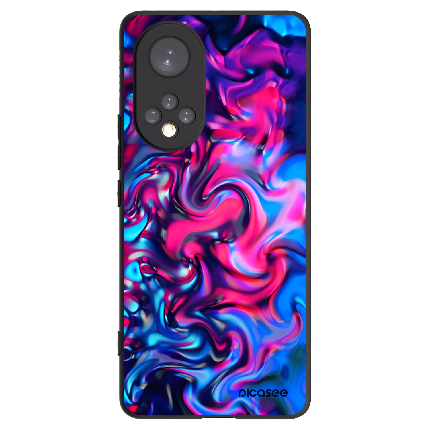 Picasee Μαύρη θήκη σιλικόνης για Honor 50 5G - Redlight
