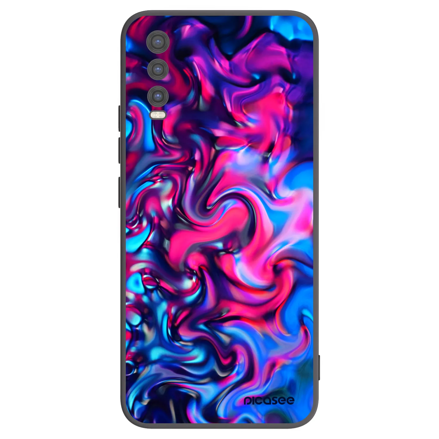 Picasee Μαύρη θήκη σιλικόνης για Vivo Y20s - Redlight