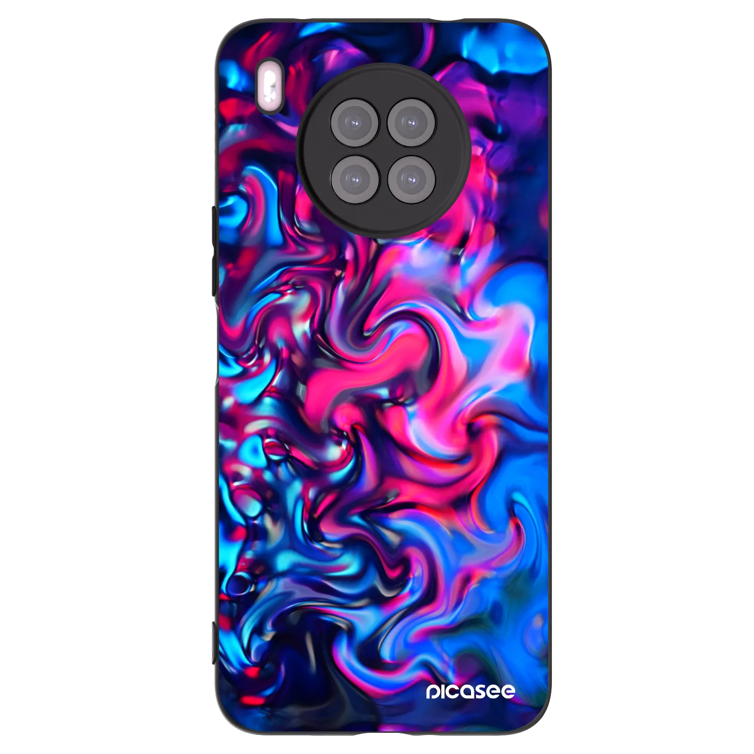 Picasee Μαύρη θήκη σιλικόνης για Huawei Nova 8i - Redlight