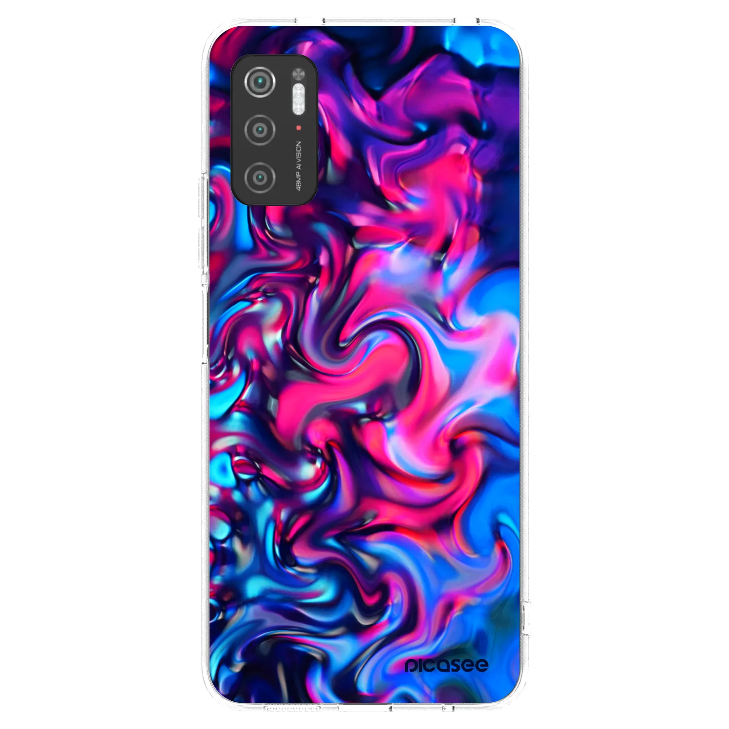 Picasee διαφανής θήκη σιλικόνης Xiaomi Poco M3 Pro 5G - Redlight