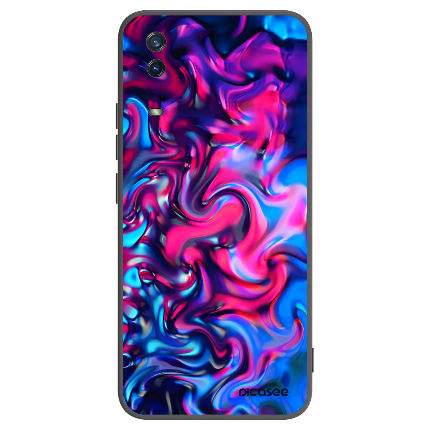 Picasee Μαύρη θήκη σιλικόνης για Vivo Y11s - Redlight