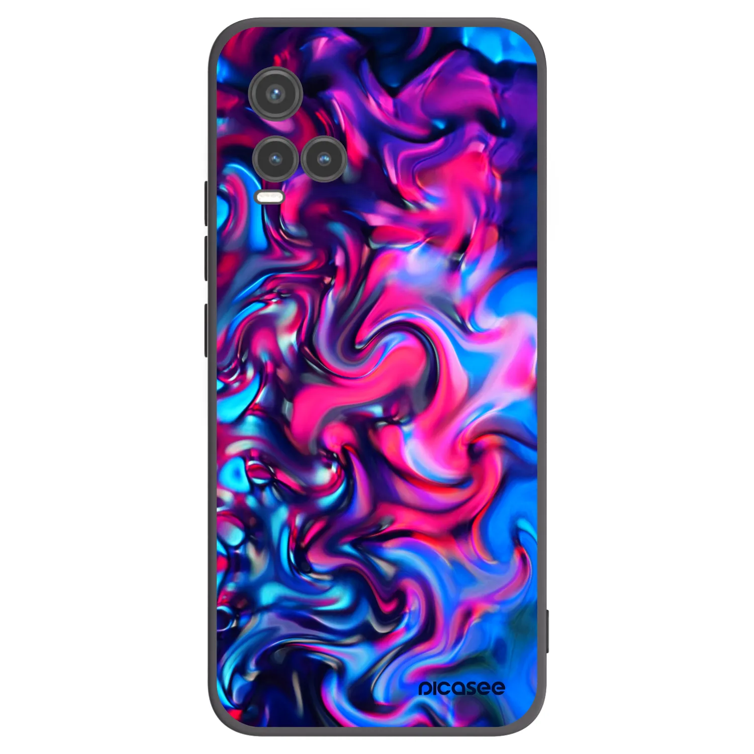 Picasee Μαύρη θήκη σιλικόνης για Vivo Y33s - Redlight