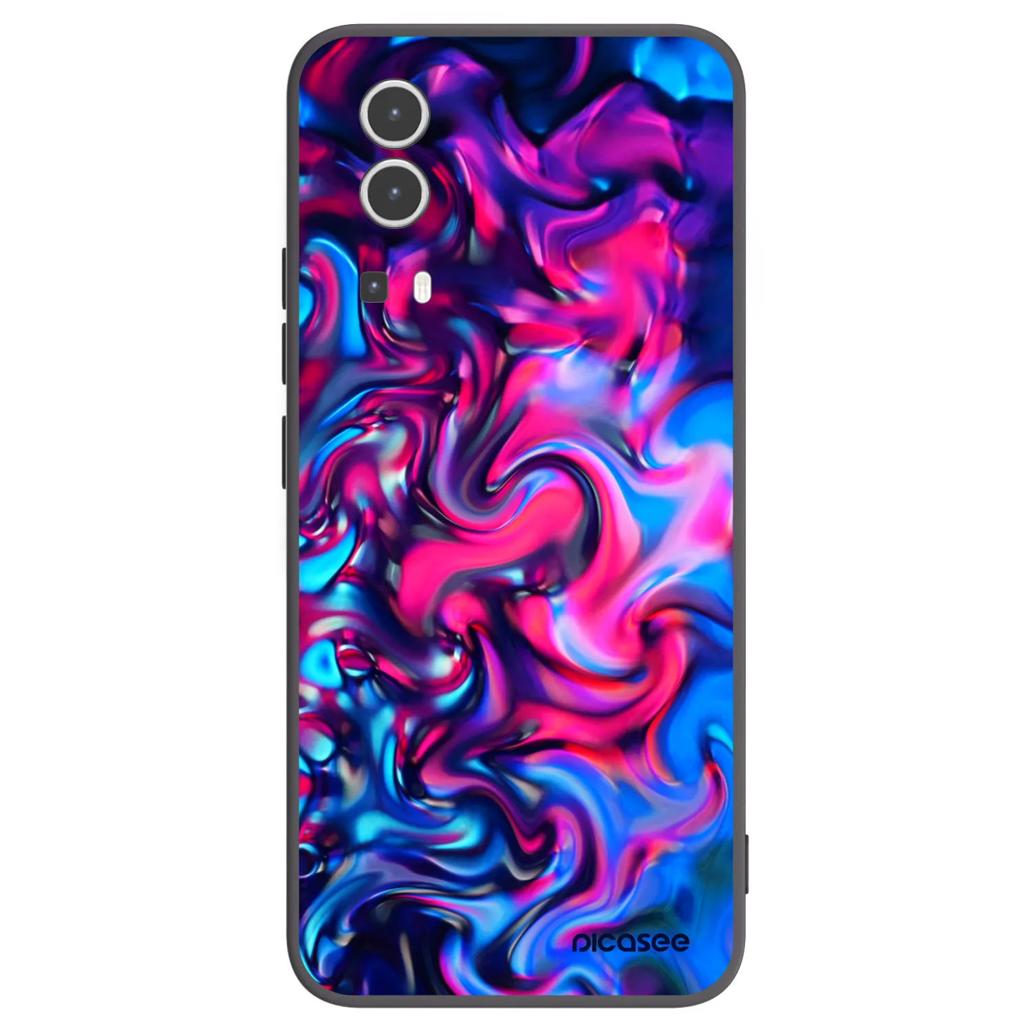 Picasee Μαύρη θήκη σιλικόνης για Vivo Y72 5G - Redlight