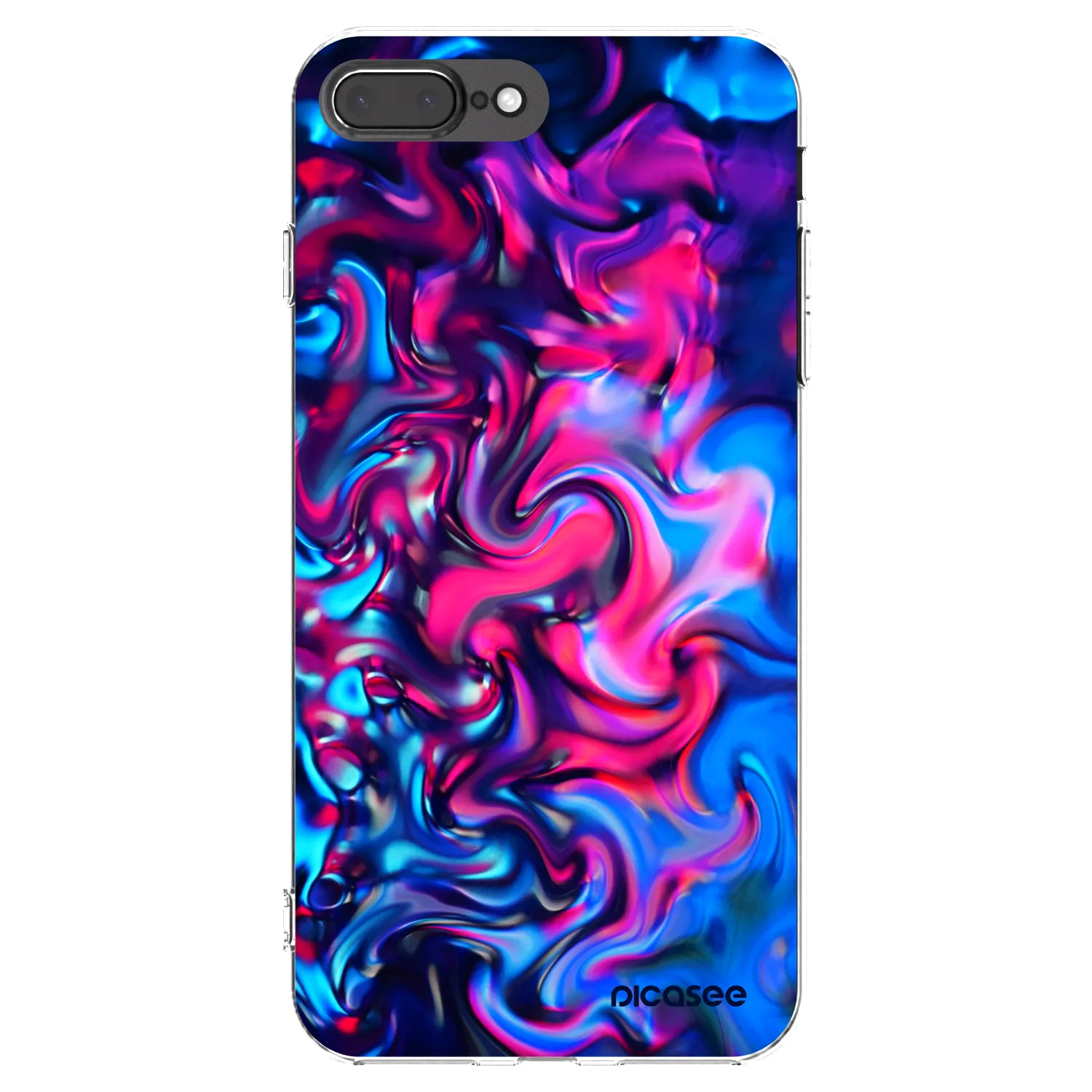 Picasee διαφανής θήκη σιλικόνης Apple iPhone 7 Plus - Redlight