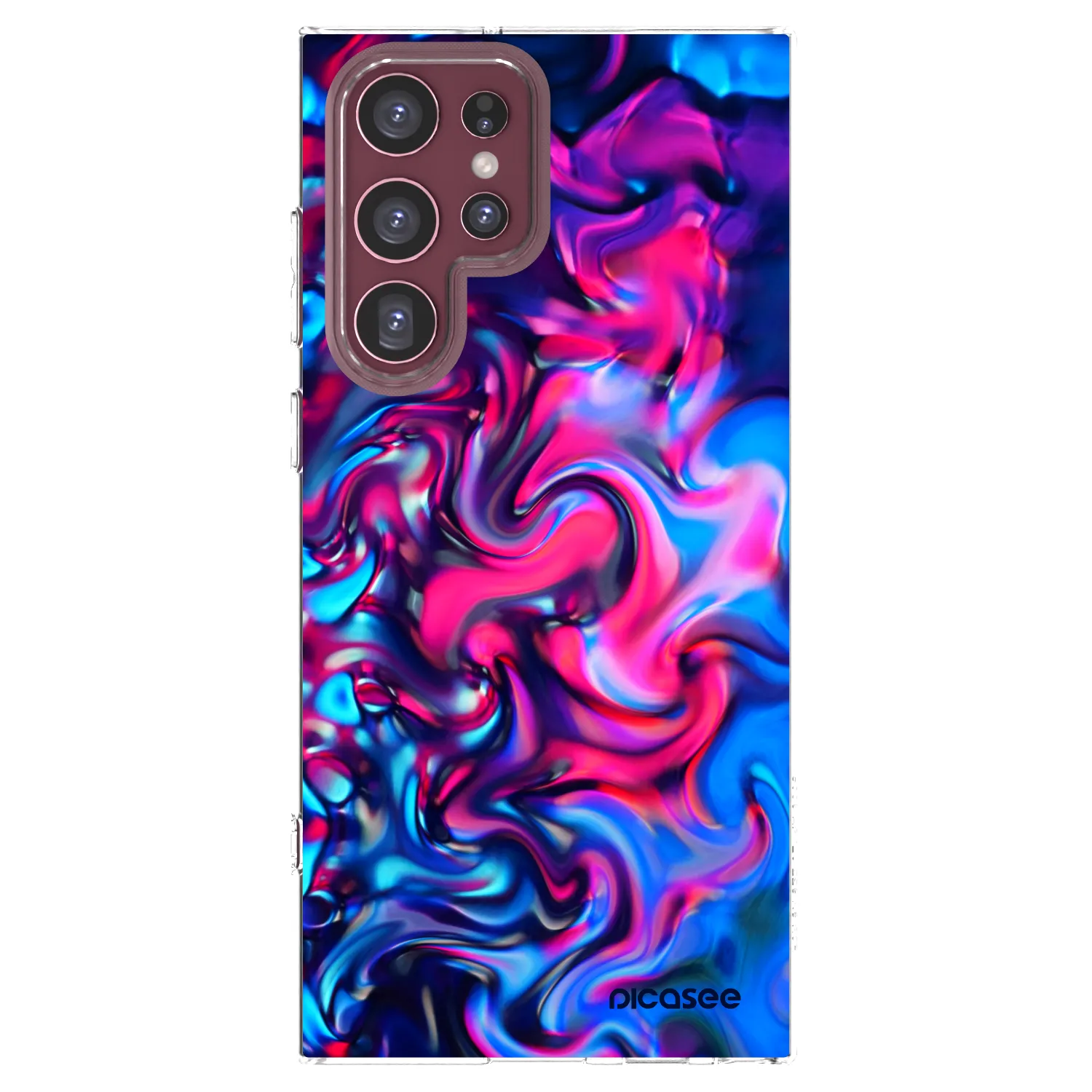 Picasee διαφανής θήκη σιλικόνης Samsung Galaxy S22 Ultra 5G - Redlight