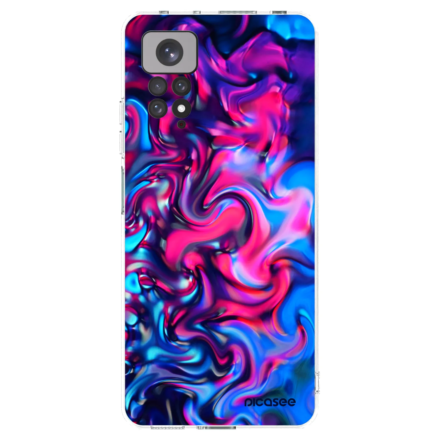 Picasee διαφανής θήκη σιλικόνης Xiaomi Redmi Note 11S 4G - Redlight