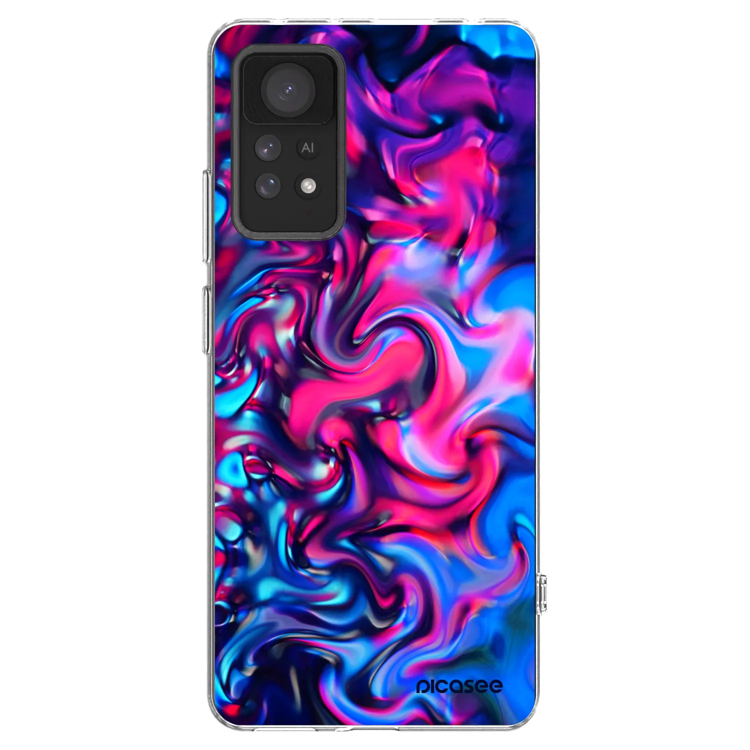 Picasee διαφανής θήκη σιλικόνης Xiaomi Redmi Note 11 Pro - Redlight