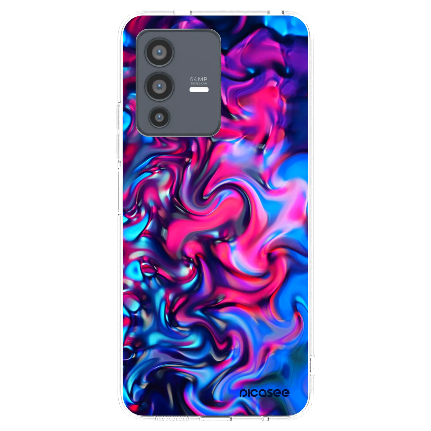 Picasee διαφανής θήκη σιλικόνης Vivo V23 5G - Redlight