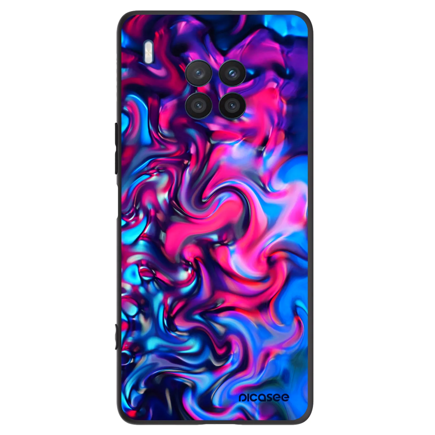 Picasee Μαύρη θήκη σιλικόνης για Honor 50 Lite - Redlight