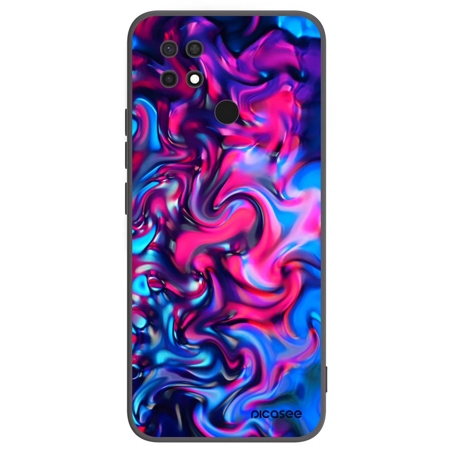 Picasee Μαύρη θήκη σιλικόνης για Xiaomi Redmi 10C - Redlight