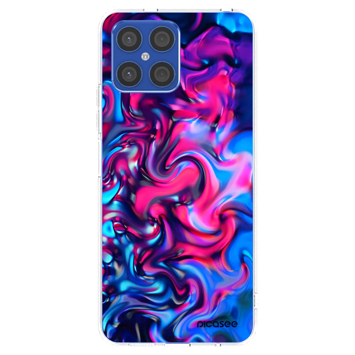 Picasee διαφανής θήκη σιλικόνης Honor X8 4G - Redlight