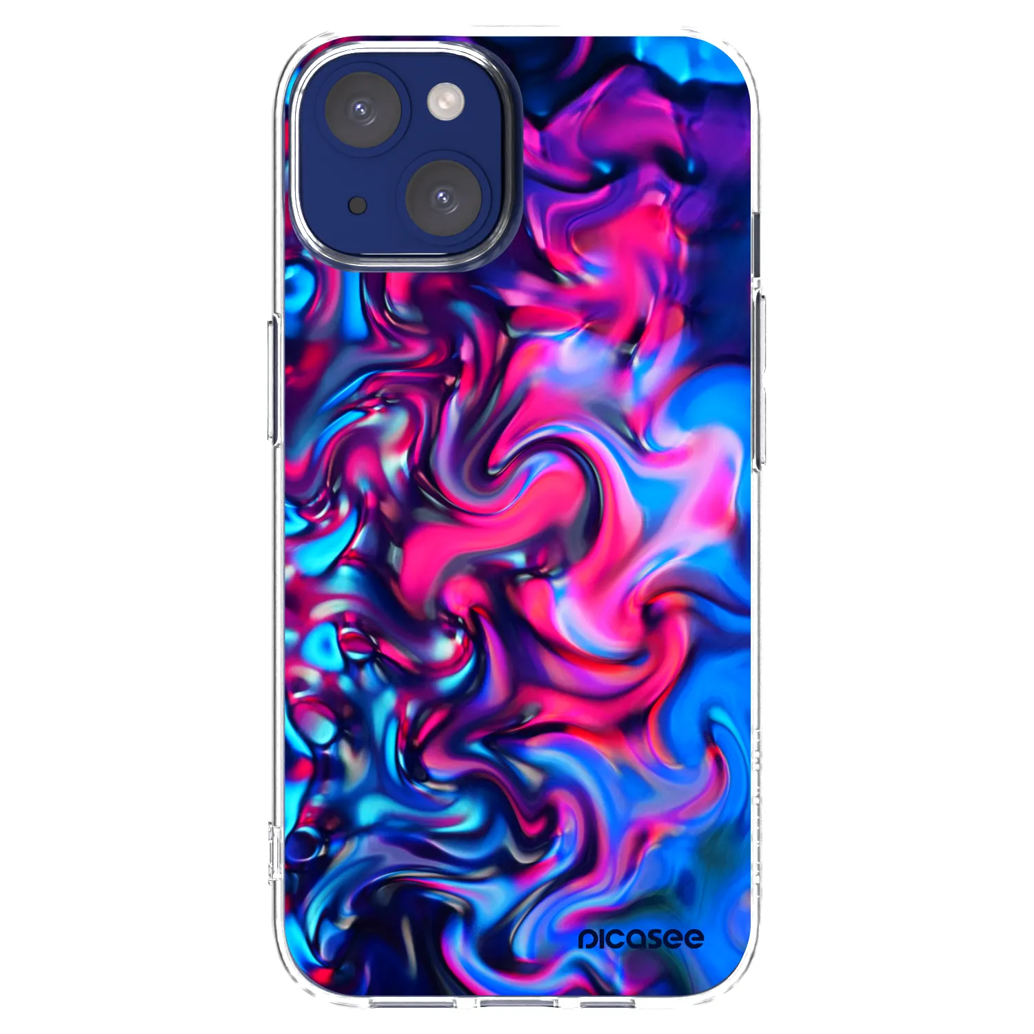 Picasee διαφανής θήκη σιλικόνης Apple iPhone 14 - Redlight