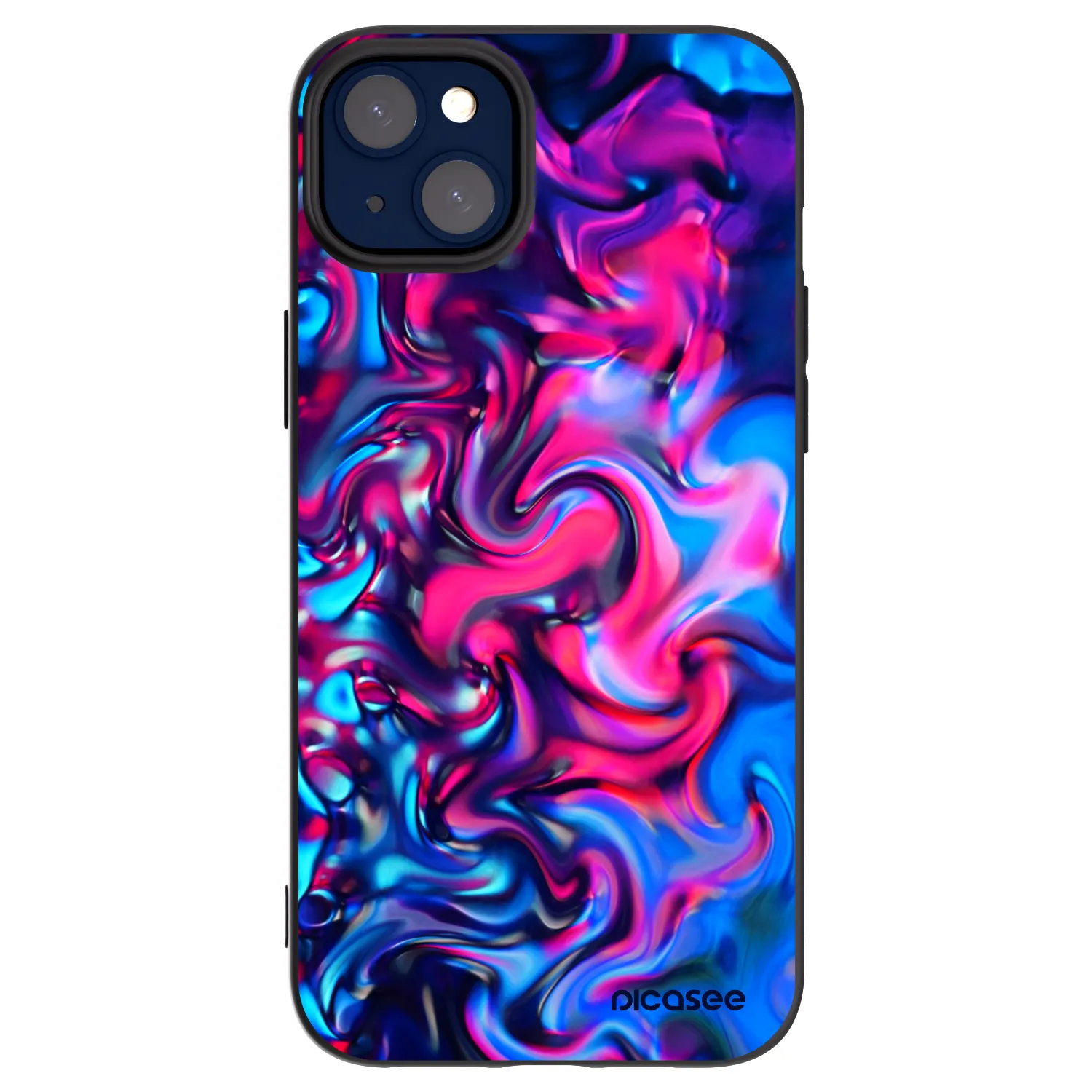Picasee Μαύρη θήκη σιλικόνης για Apple iPhone 14 Plus - Redlight