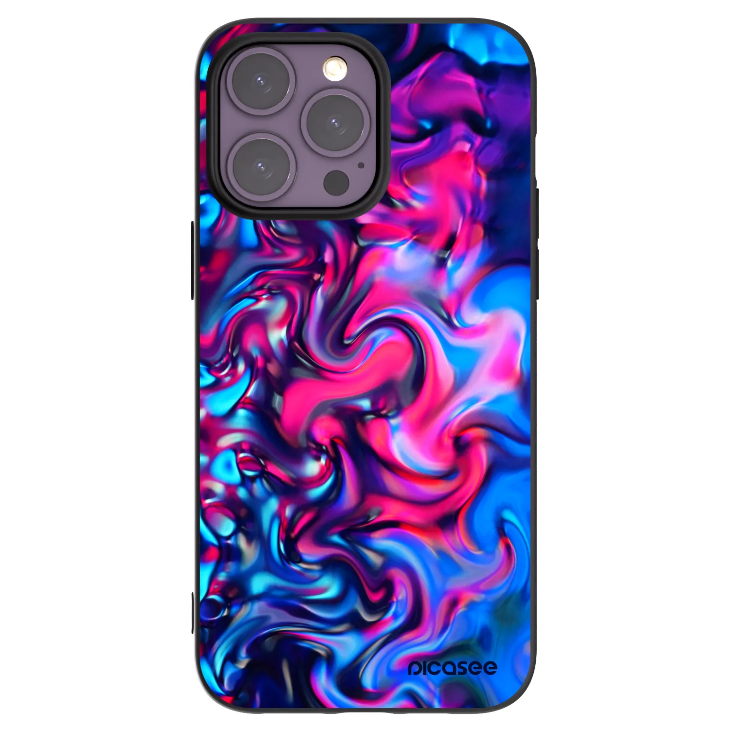Picasee Μαύρη θήκη σιλικόνης για Apple iPhone 14 Pro Max - Redlight