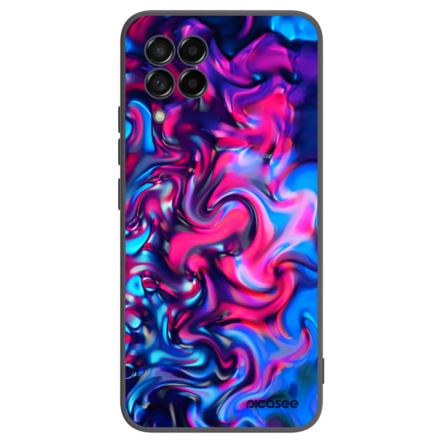 Picasee Μαύρη θήκη σιλικόνης για Samsung Galaxy M53 5G - Redlight