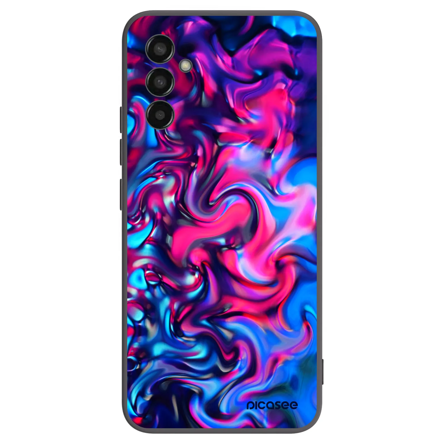 Picasee Μαύρη θήκη σιλικόνης για Samsung Galaxy M13 M135F - Redlight