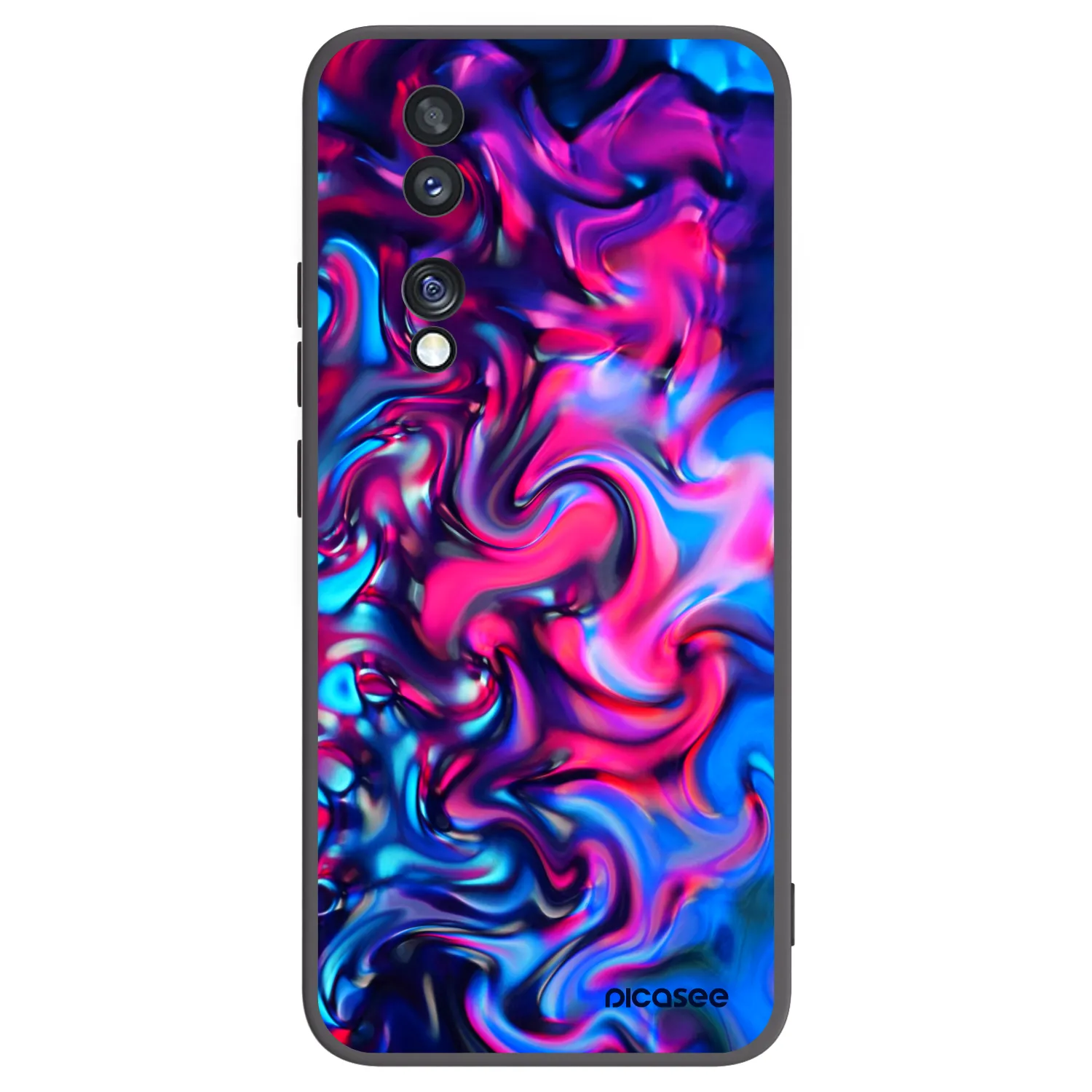 Picasee Μαύρη θήκη σιλικόνης για Honor 70 - Redlight