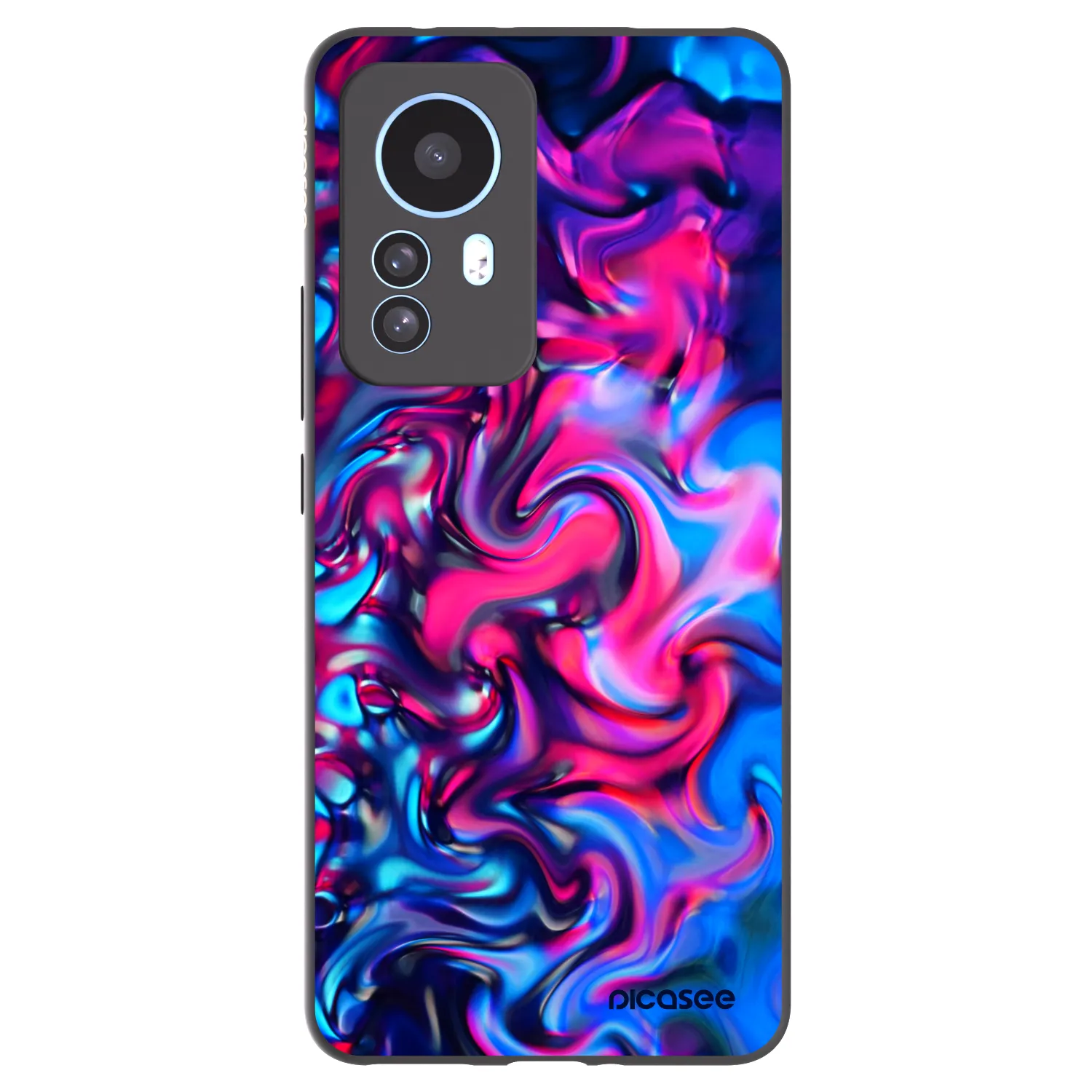 Picasee Μαύρη θήκη σιλικόνης για Xiaomi 12T - Redlight