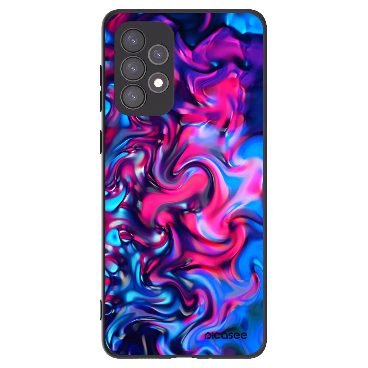 Picasee Μαύρη θήκη σιλικόνης για Samsung Galaxy A73 5G - Redlight