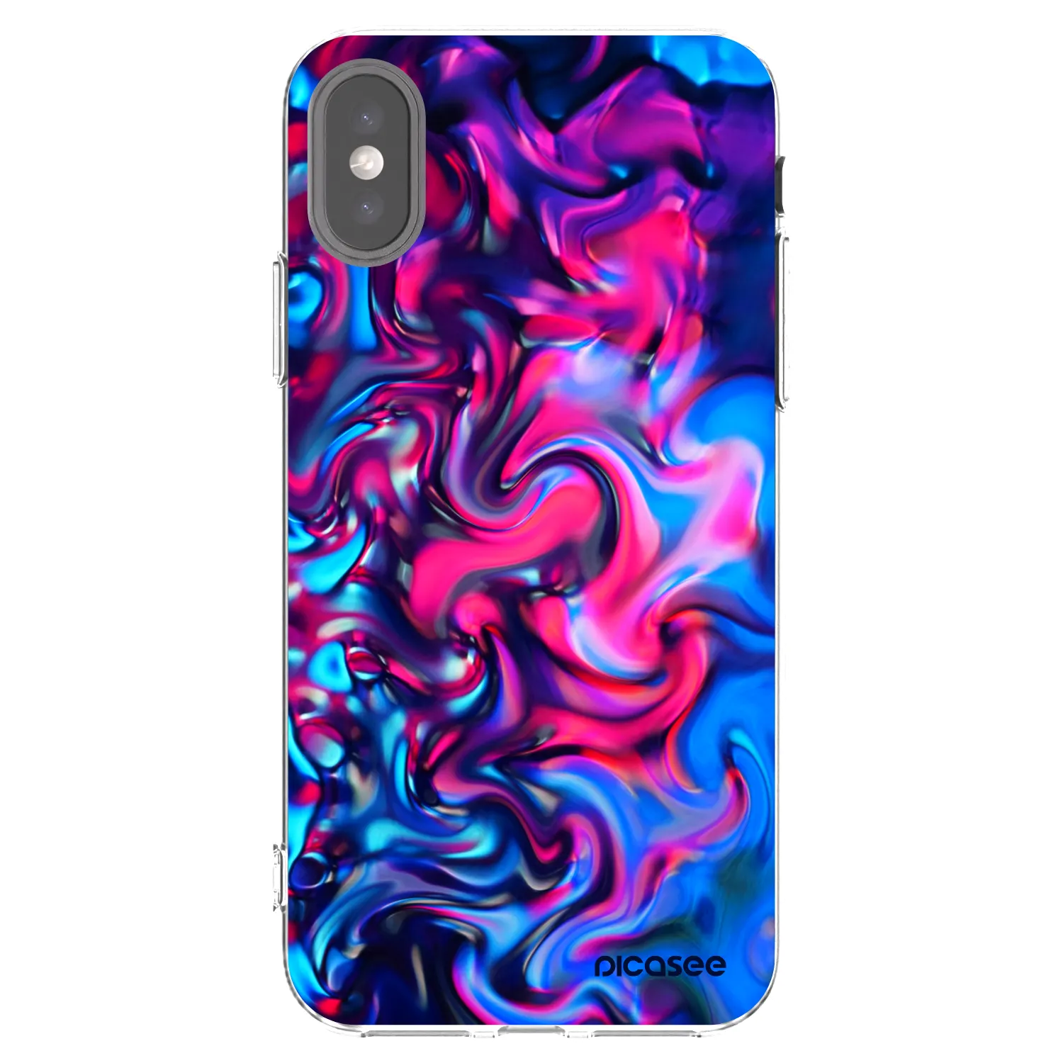 Picasee διαφανής θήκη σιλικόνης Apple iPhone X/XS - Redlight