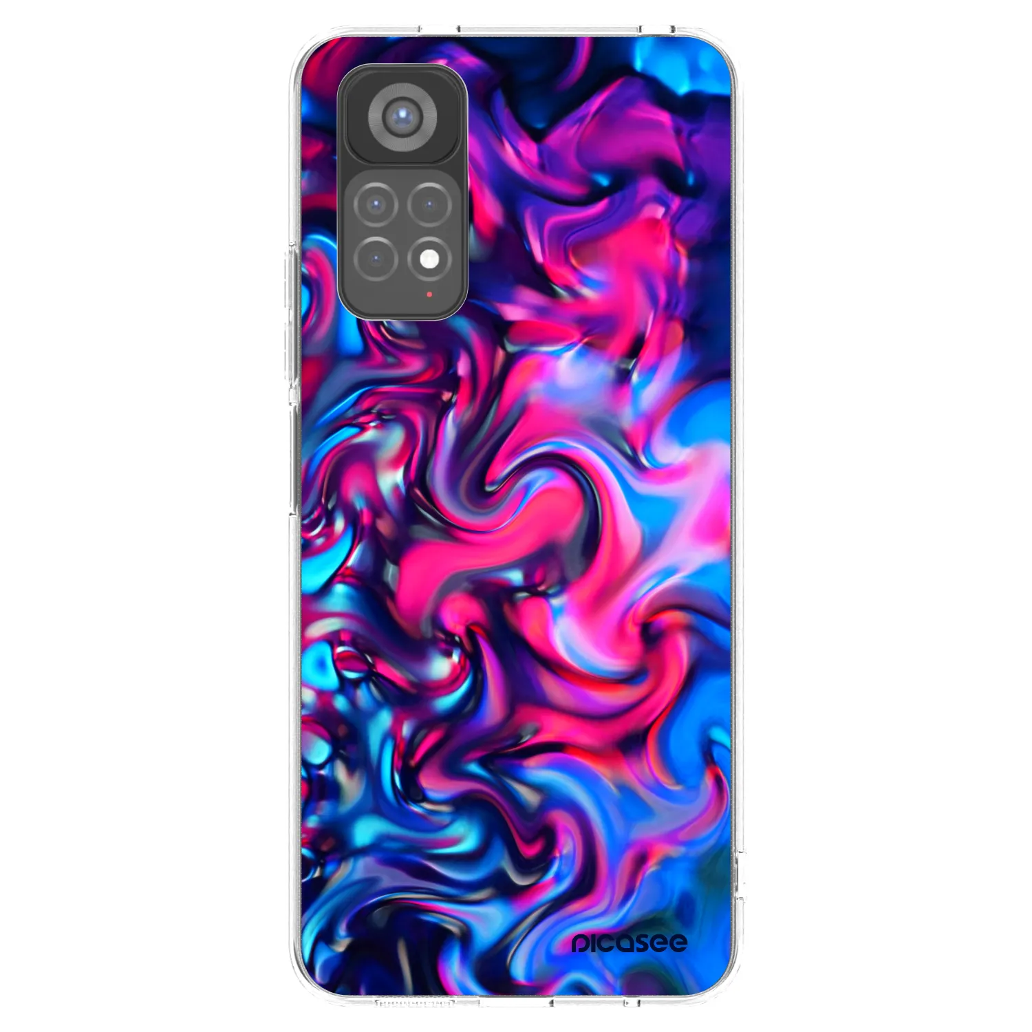 Picasee διαφανής θήκη σιλικόνης Xiaomi Redmi Note 11S 5G - Redlight
