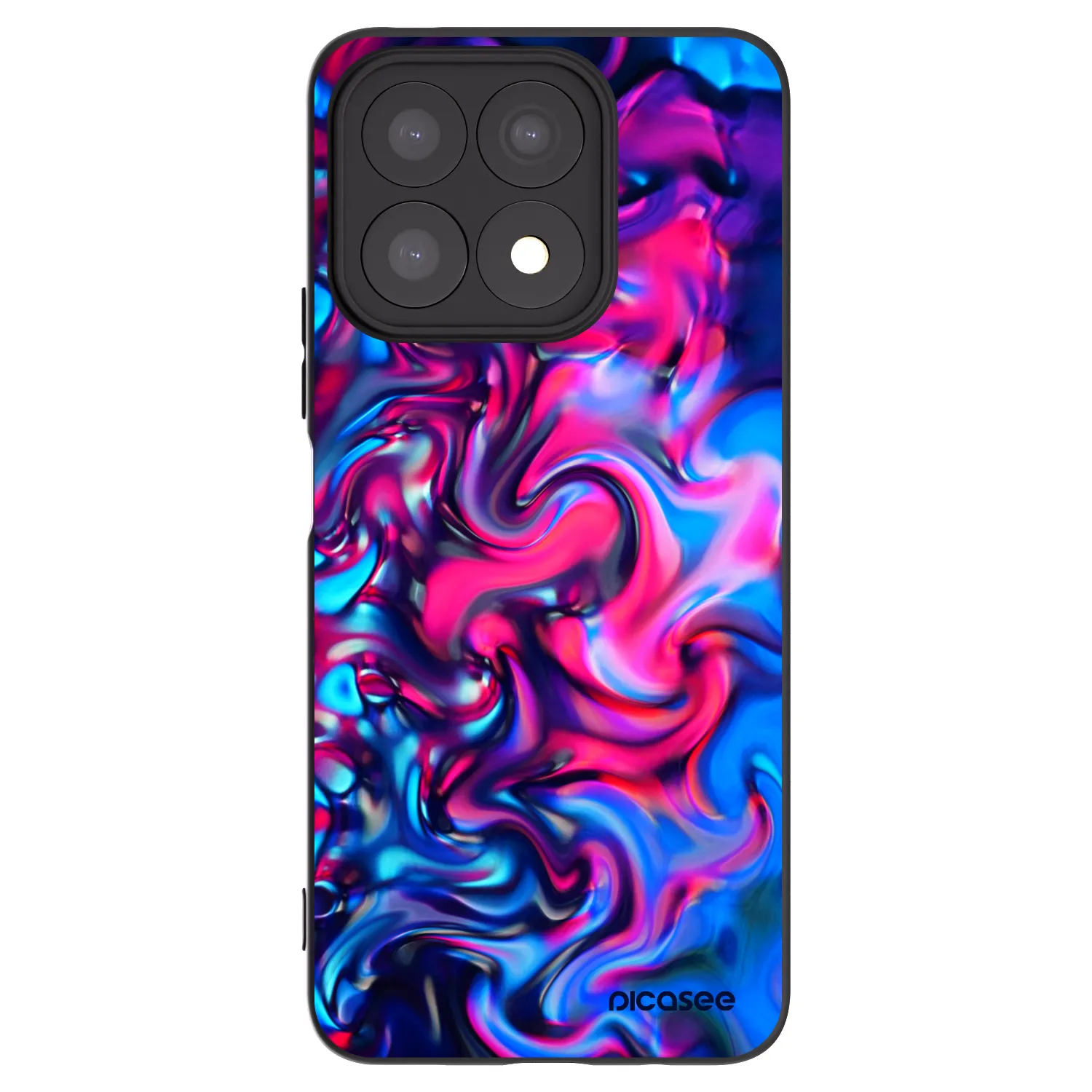Picasee Μαύρη θήκη σιλικόνης για Honor X8a - Redlight