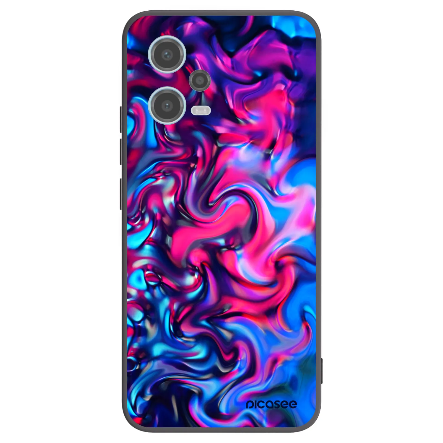 Picasee Μαύρη θήκη σιλικόνης για Xiaomi Redmi Note 12 5G - Redlight