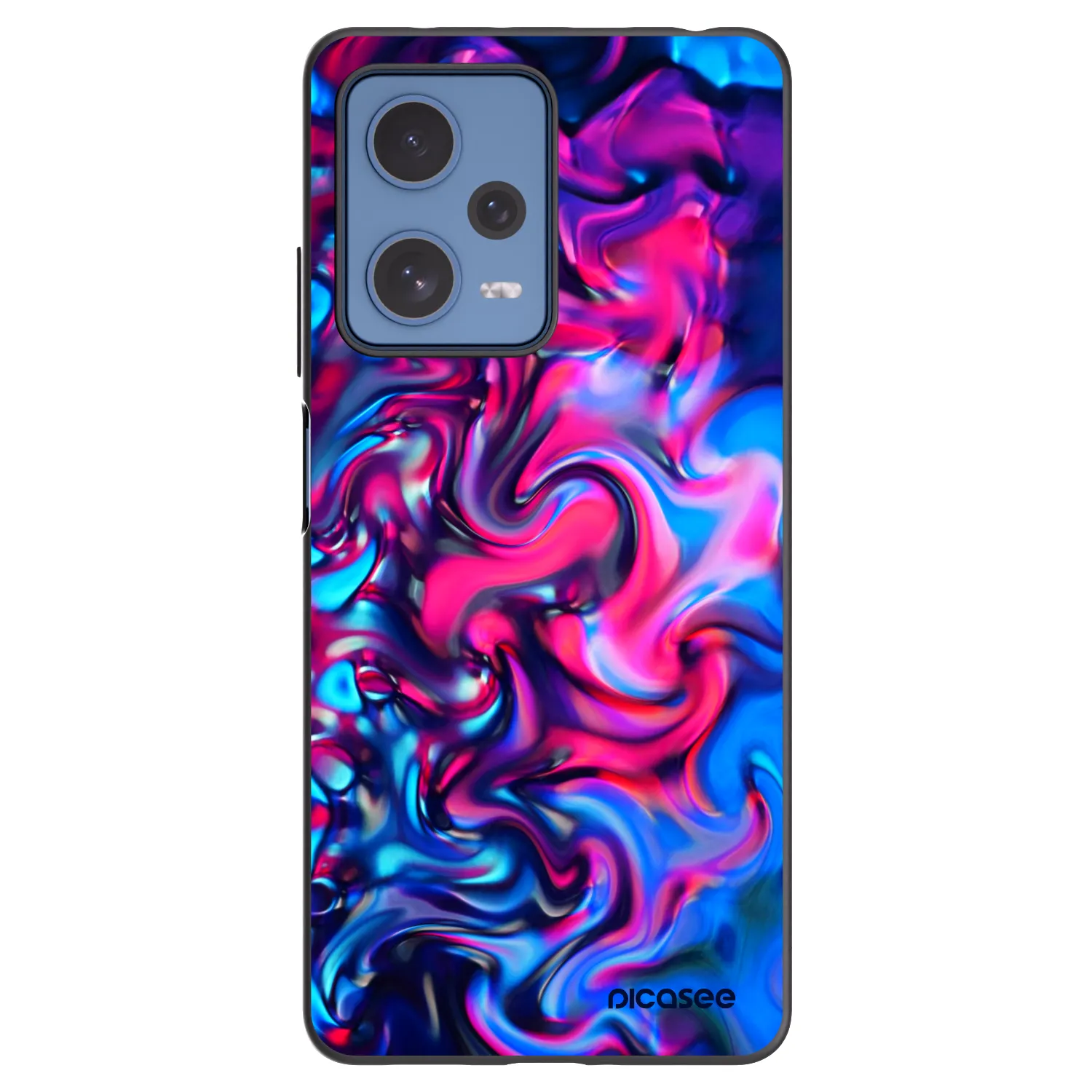 Picasee Μαύρη θήκη σιλικόνης για Xiaomi Redmi Note 12 Pro 5G - Redlight