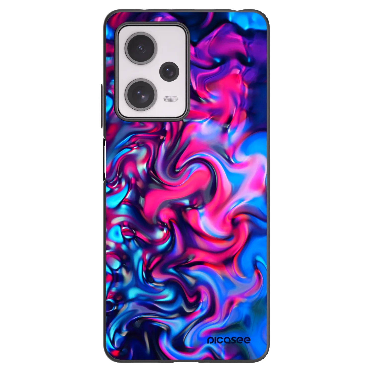 Picasee Μαύρη θήκη σιλικόνης για Xiaomi Redmi Note 12 Pro+ 5G - Redlight