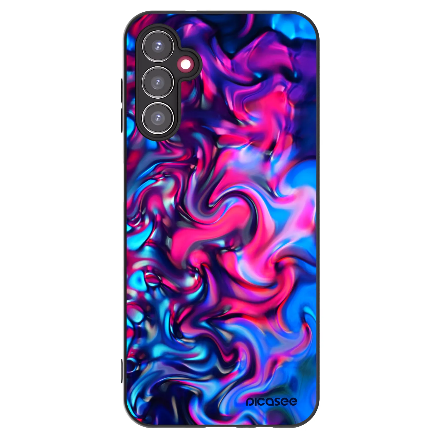 Picasee Μαύρη θήκη σιλικόνης για Samsung Galaxy A14 4G A145R - Redlight