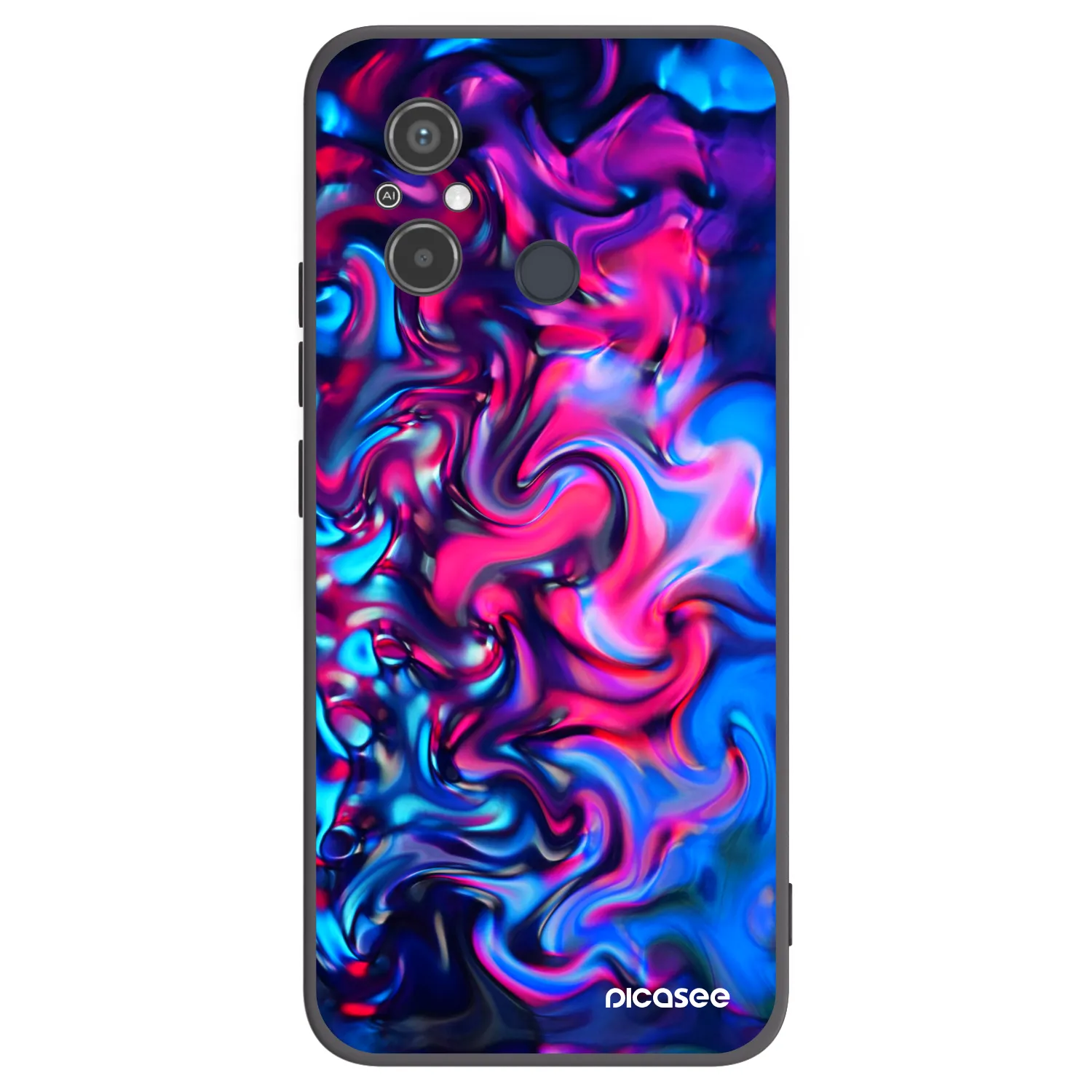 Picasee Μαύρη θήκη σιλικόνης για Xiaomi Redmi 12C - Redlight