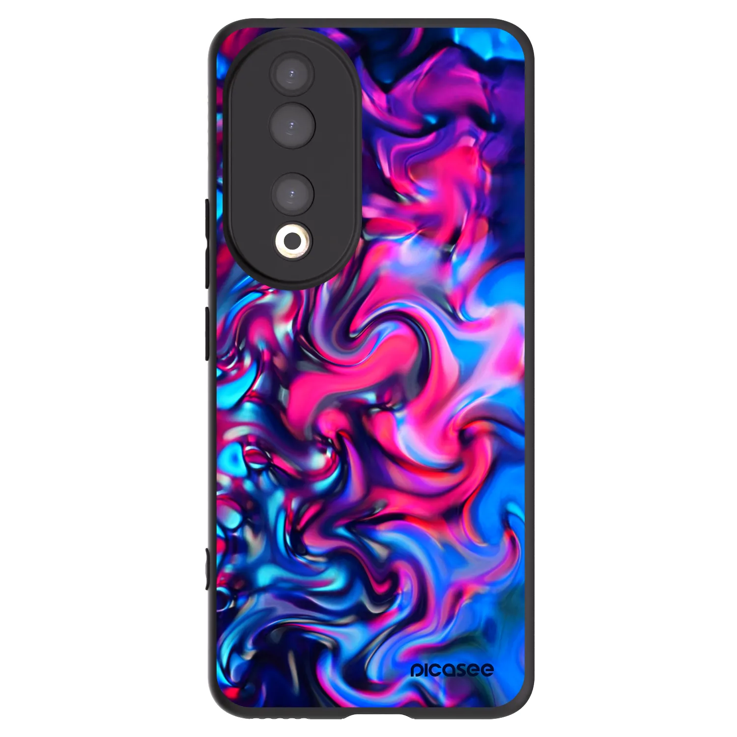 Picasee Μαύρη θήκη σιλικόνης για Honor 90 5G - Redlight