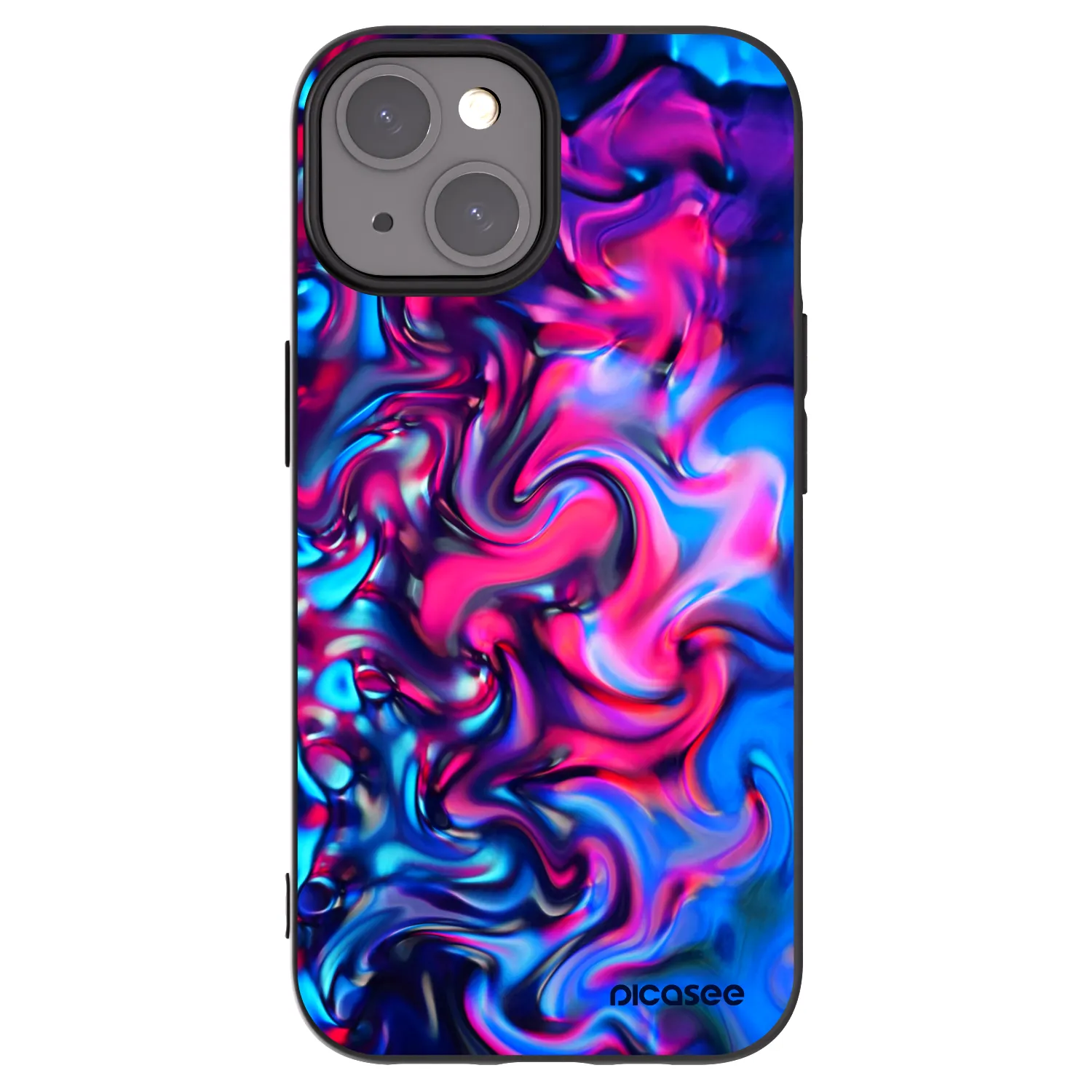 Picasee Μαύρη θήκη σιλικόνης για Apple iPhone 15 - Redlight