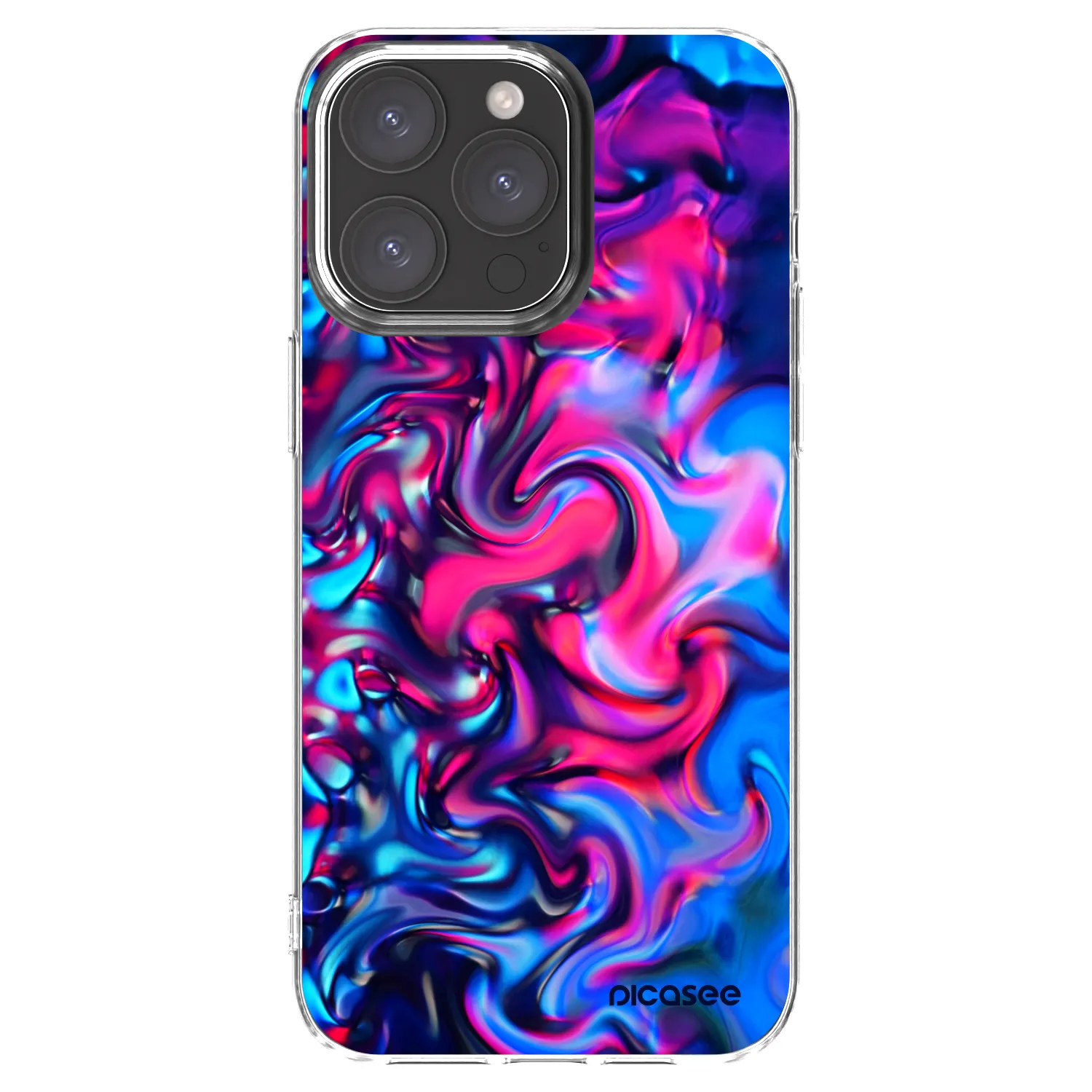 Picasee διαφανής θήκη σιλικόνης Apple iPhone 15 Pro Max - Redlight