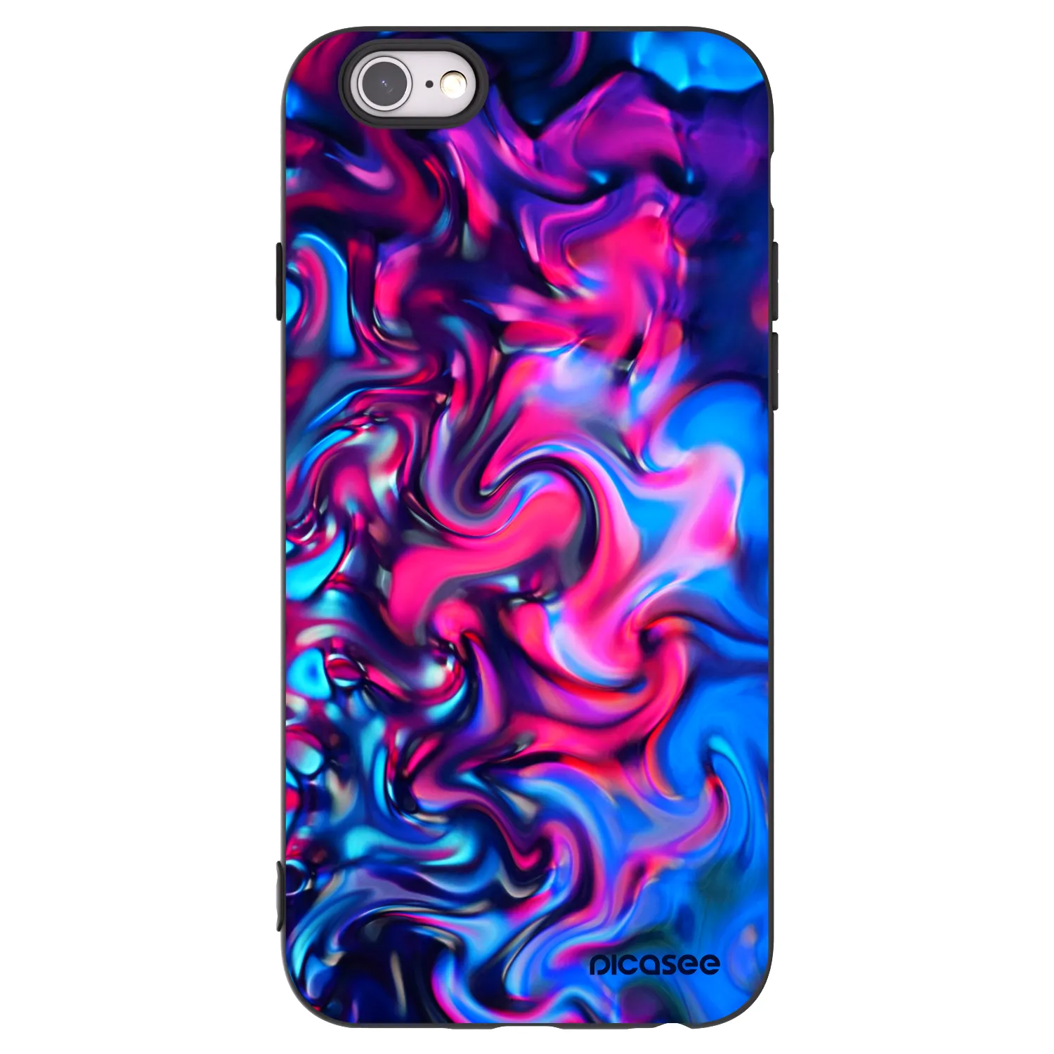 Picasee Μαύρη θήκη σιλικόνης για Apple iPhone 6/6S - Redlight