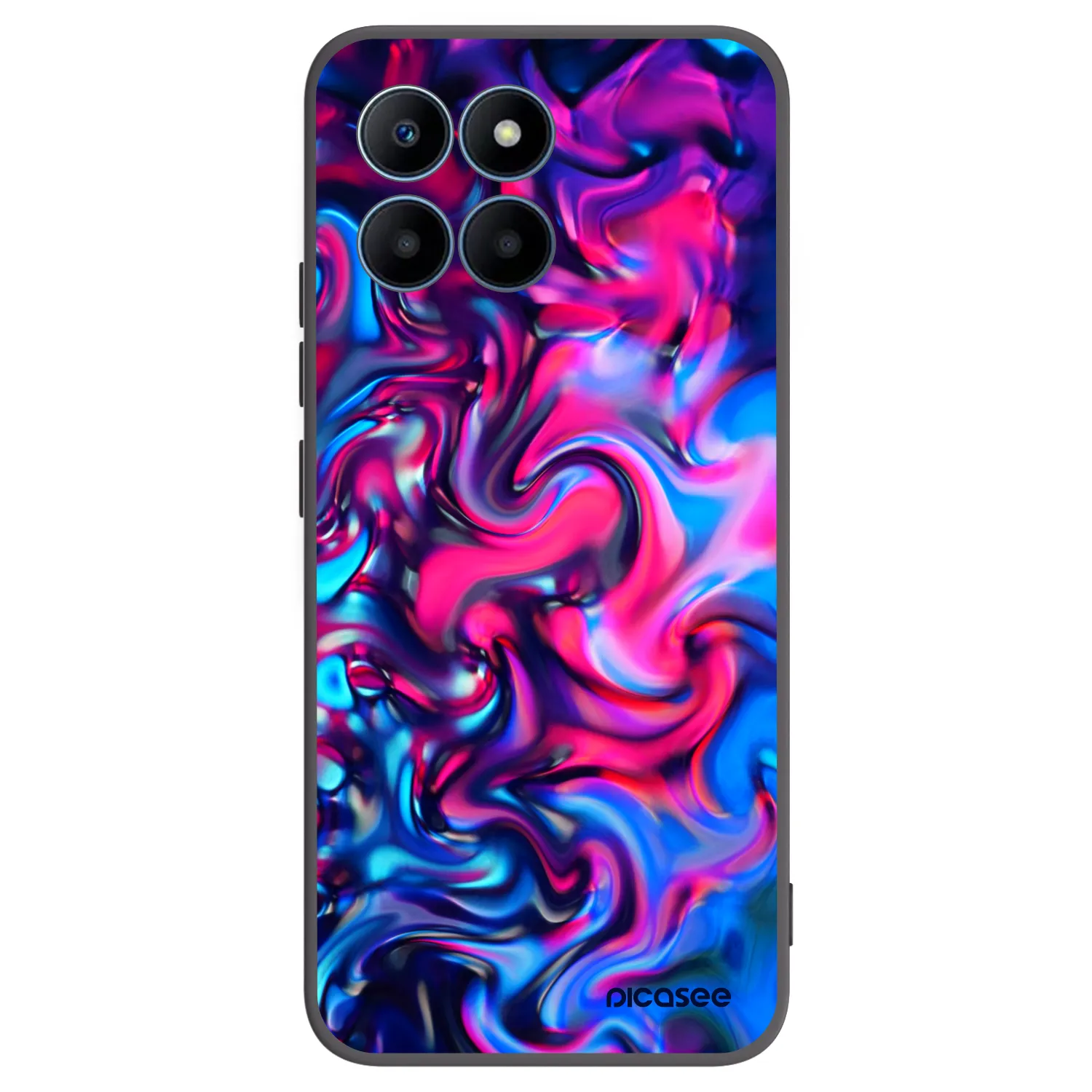 Picasee Μαύρη θήκη σιλικόνης για Honor 70 Lite - Redlight