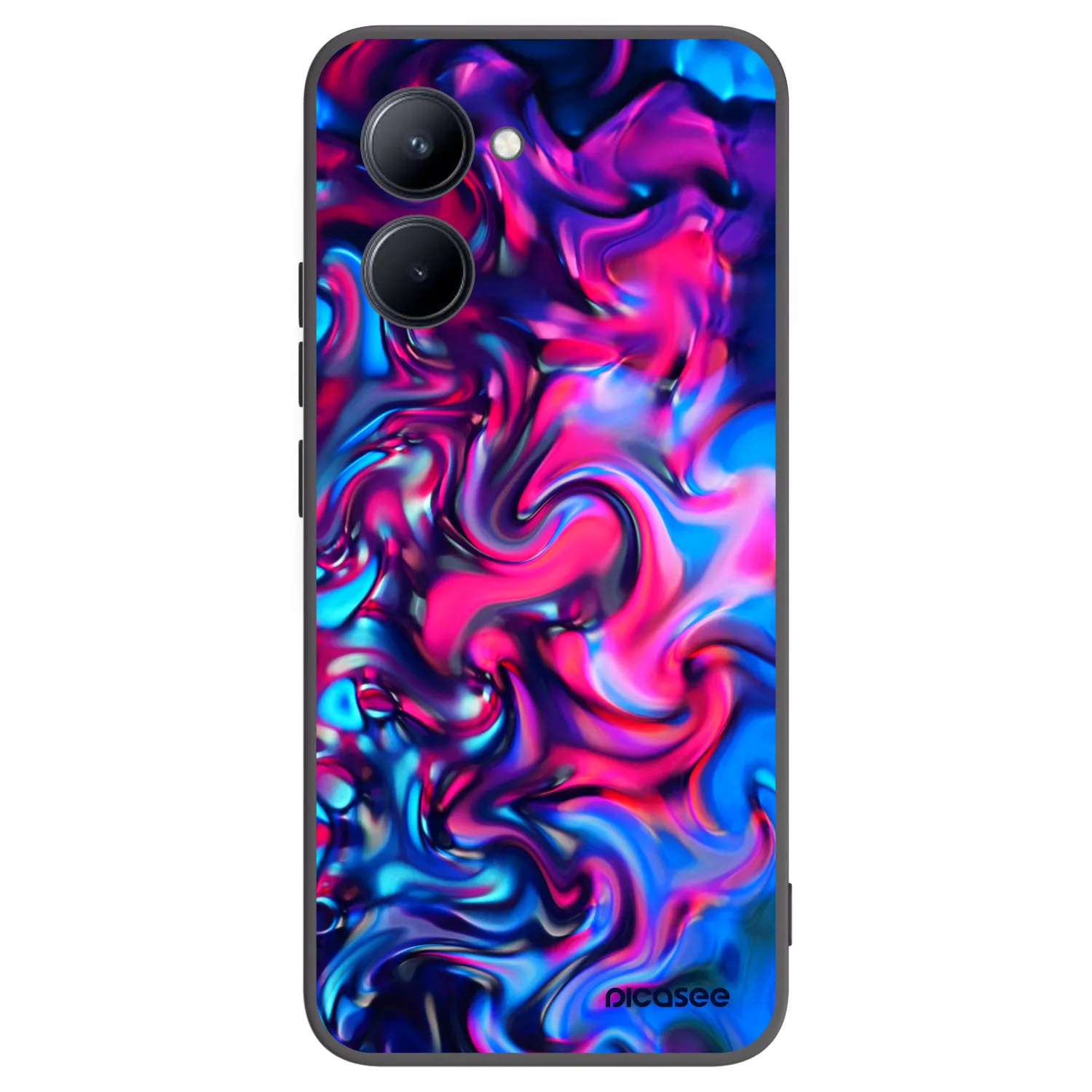 Picasee Μαύρη θήκη σιλικόνης για Realme C33 (2023) - Redlight