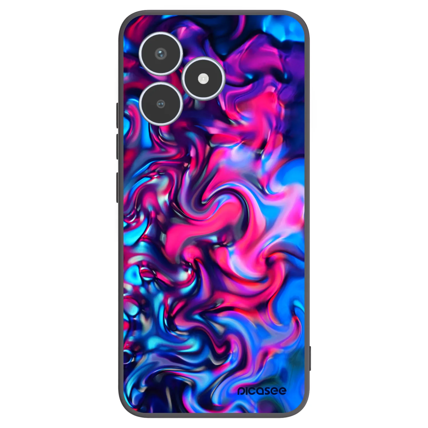 Picasee Μαύρη θήκη σιλικόνης για Realme C53 - Redlight