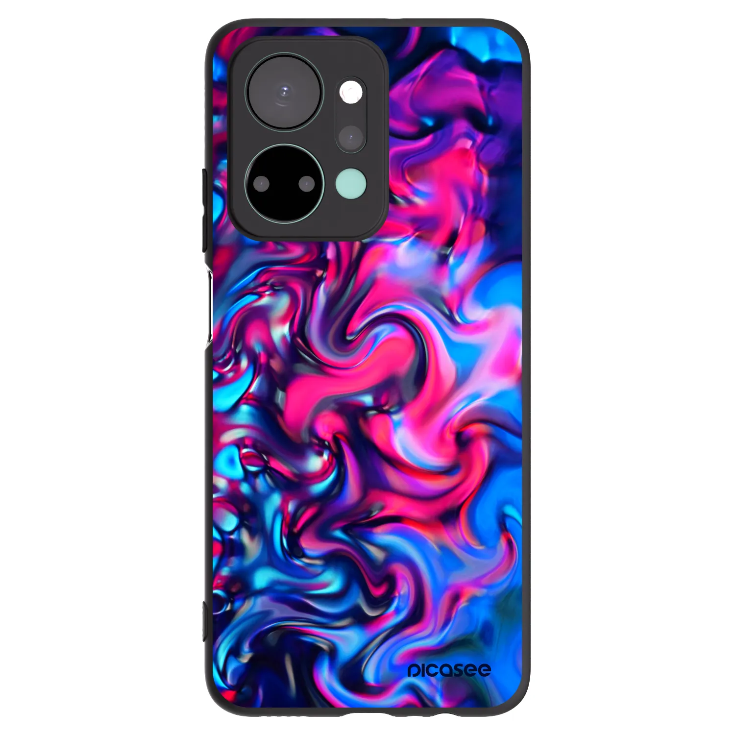 Picasee Μαύρη θήκη σιλικόνης για Honor X7a - Redlight