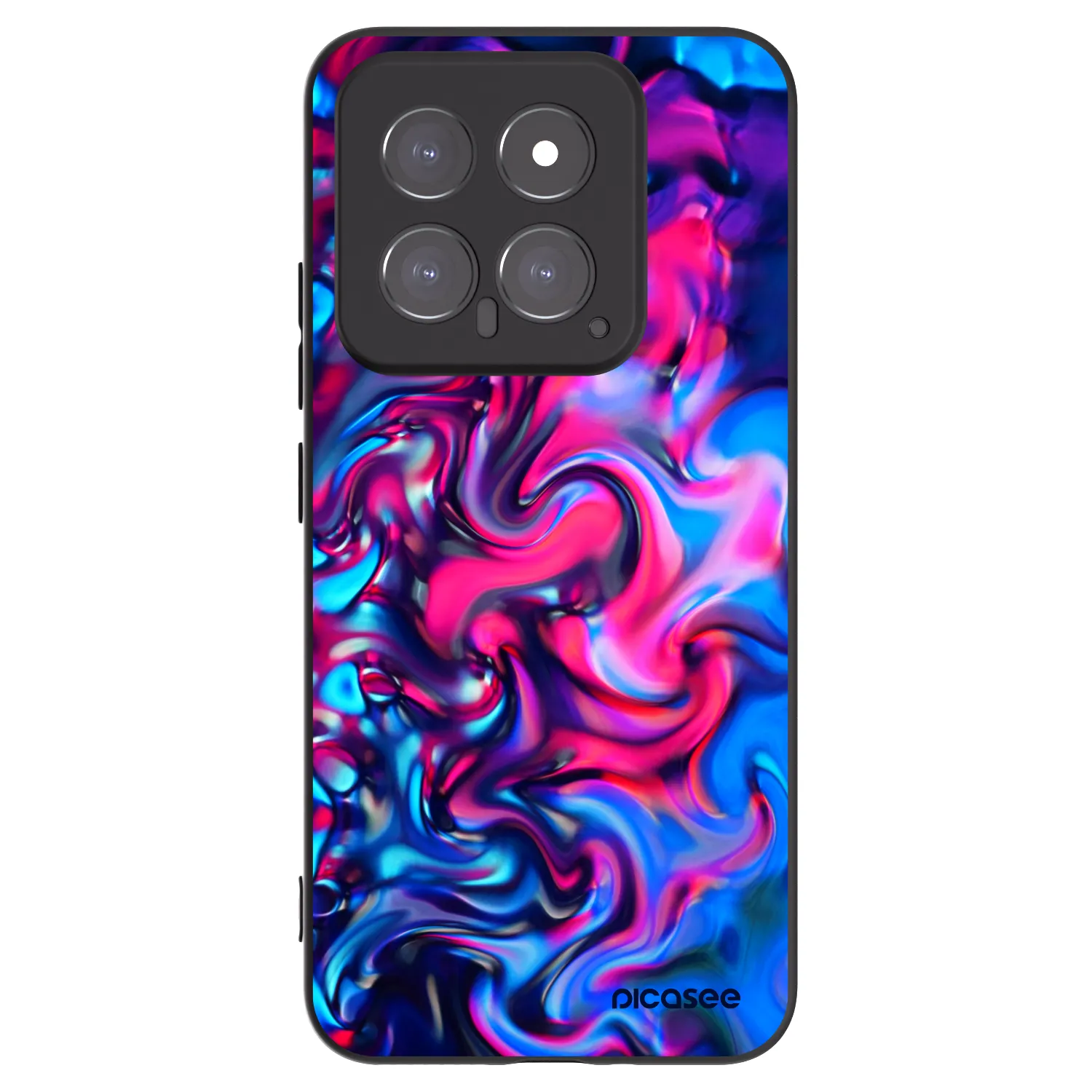 Picasee Μαύρη θήκη σιλικόνης για Xiaomi 14 - Redlight