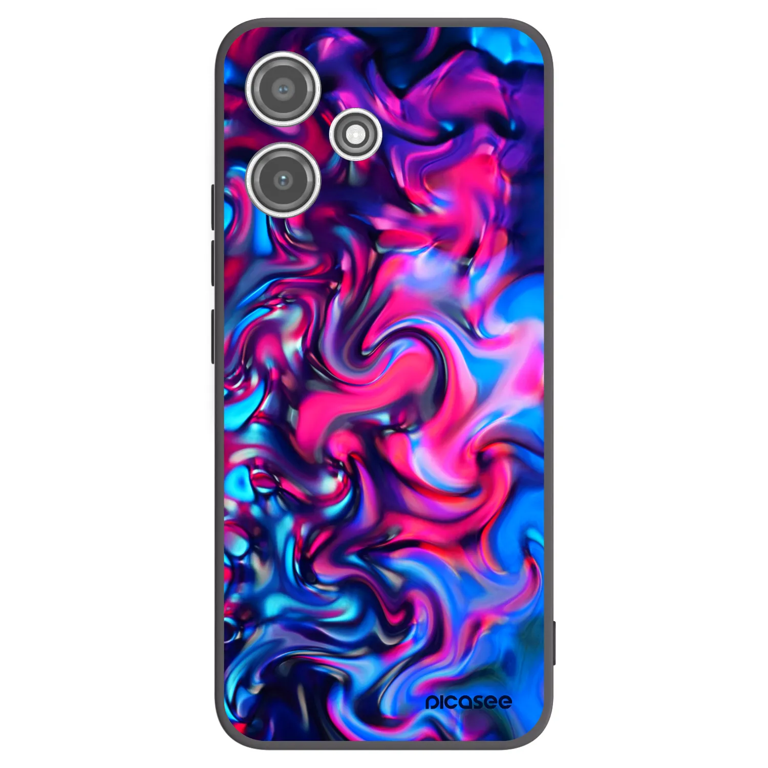 Picasee Μαύρη θήκη σιλικόνης για Xiaomi Redmi 12 5G - Redlight