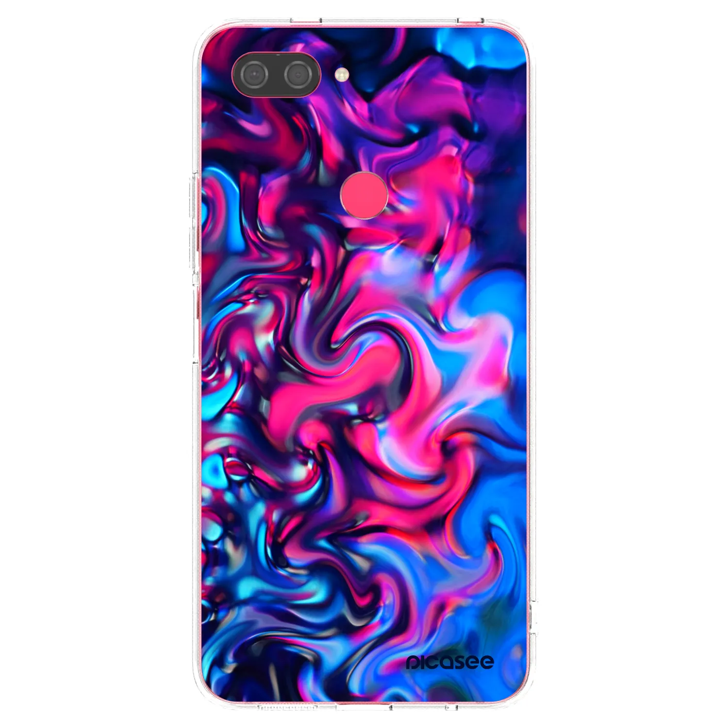 Picasee διαφανής θήκη σιλικόνης Xiaomi Mi 8 Lite - Redlight