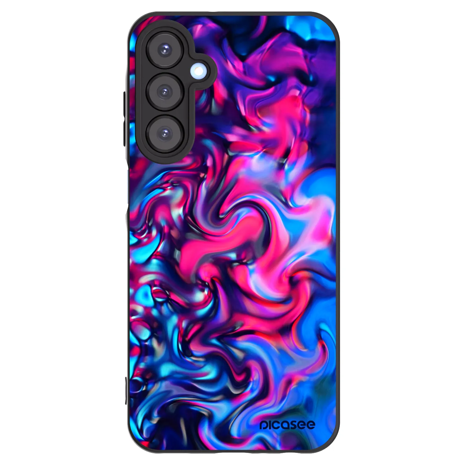 Picasee Μαύρη θήκη σιλικόνης για Samsung Galaxy A25 A256B 5G - Redlight
