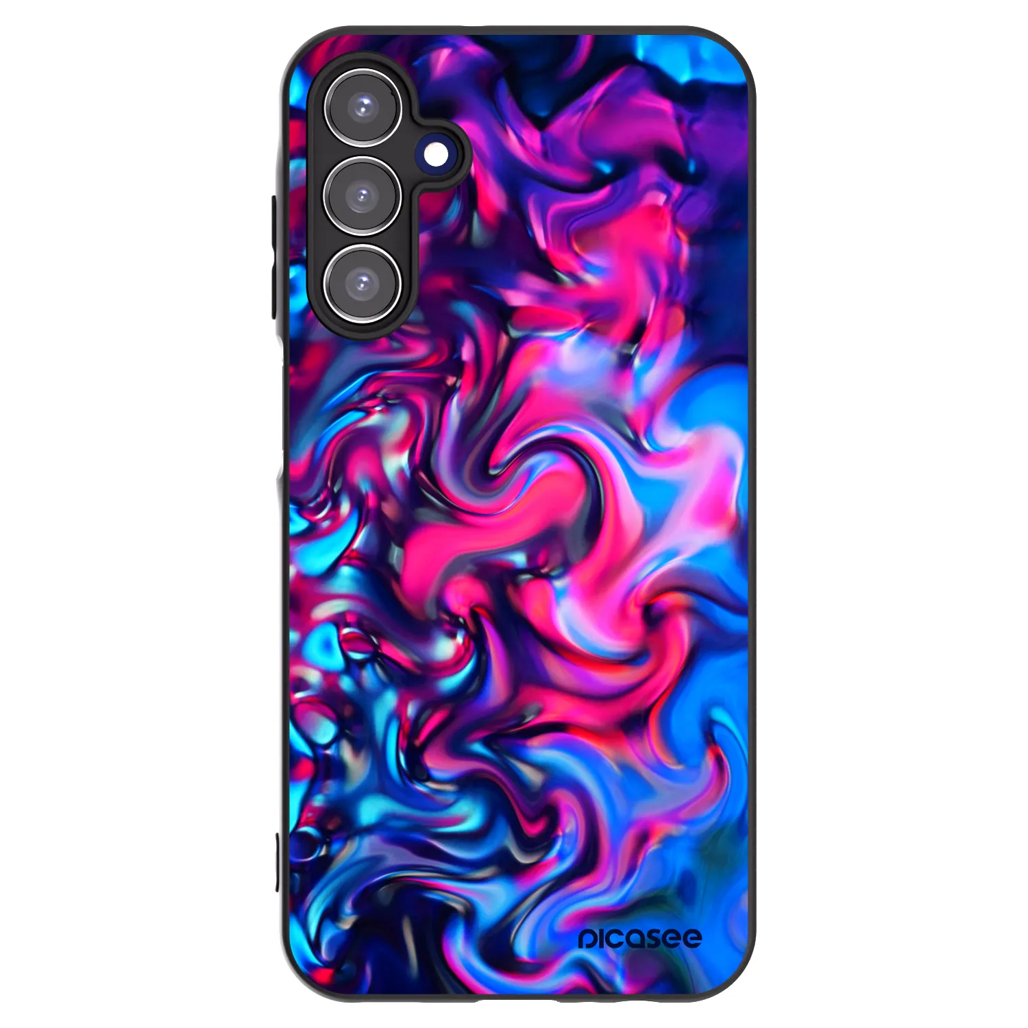 Picasee Μαύρη θήκη σιλικόνης για Samsung Galaxy A15 A156B 5G - Redlight