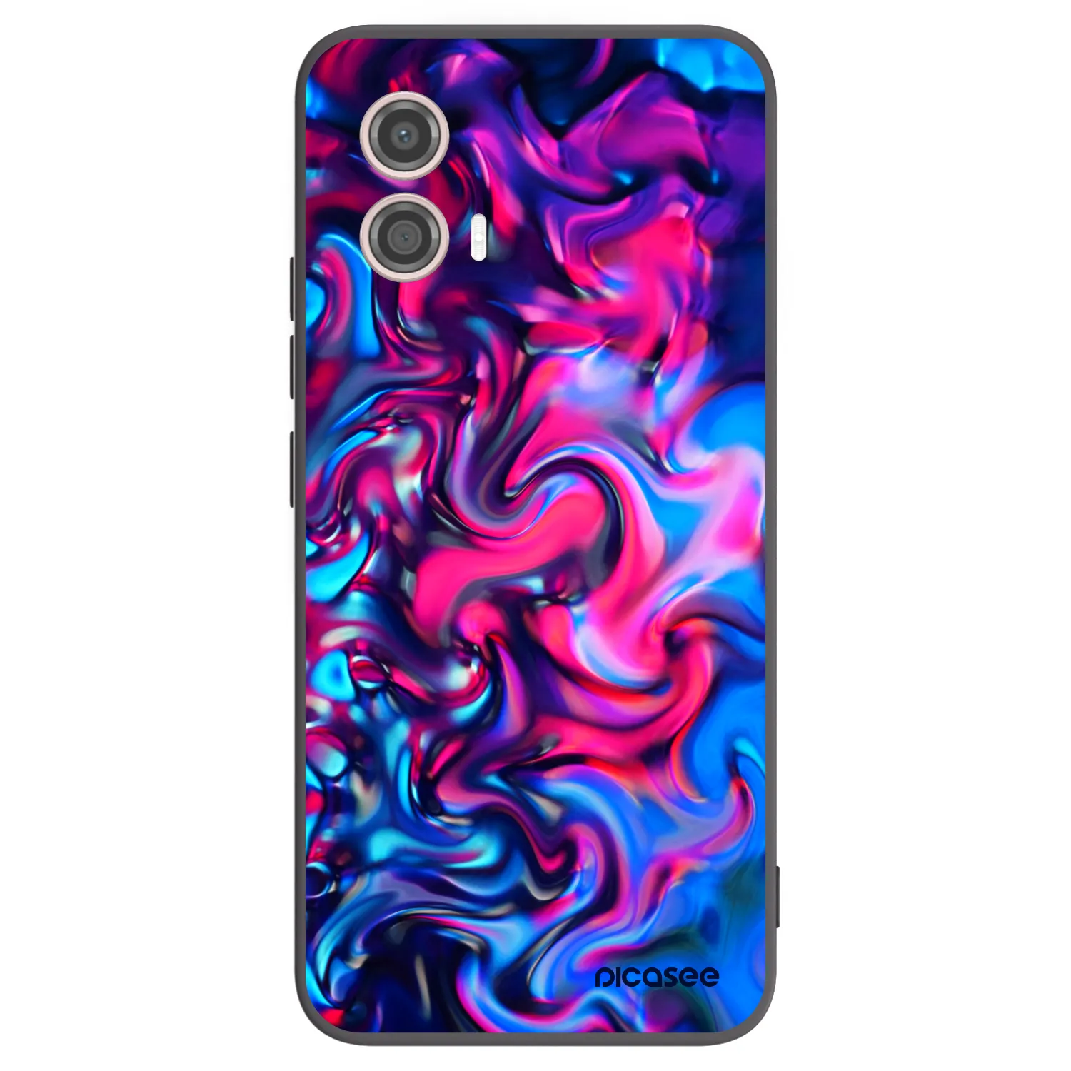 Picasee Μαύρη θήκη σιλικόνης για Motorola Moto G53 5G - Redlight