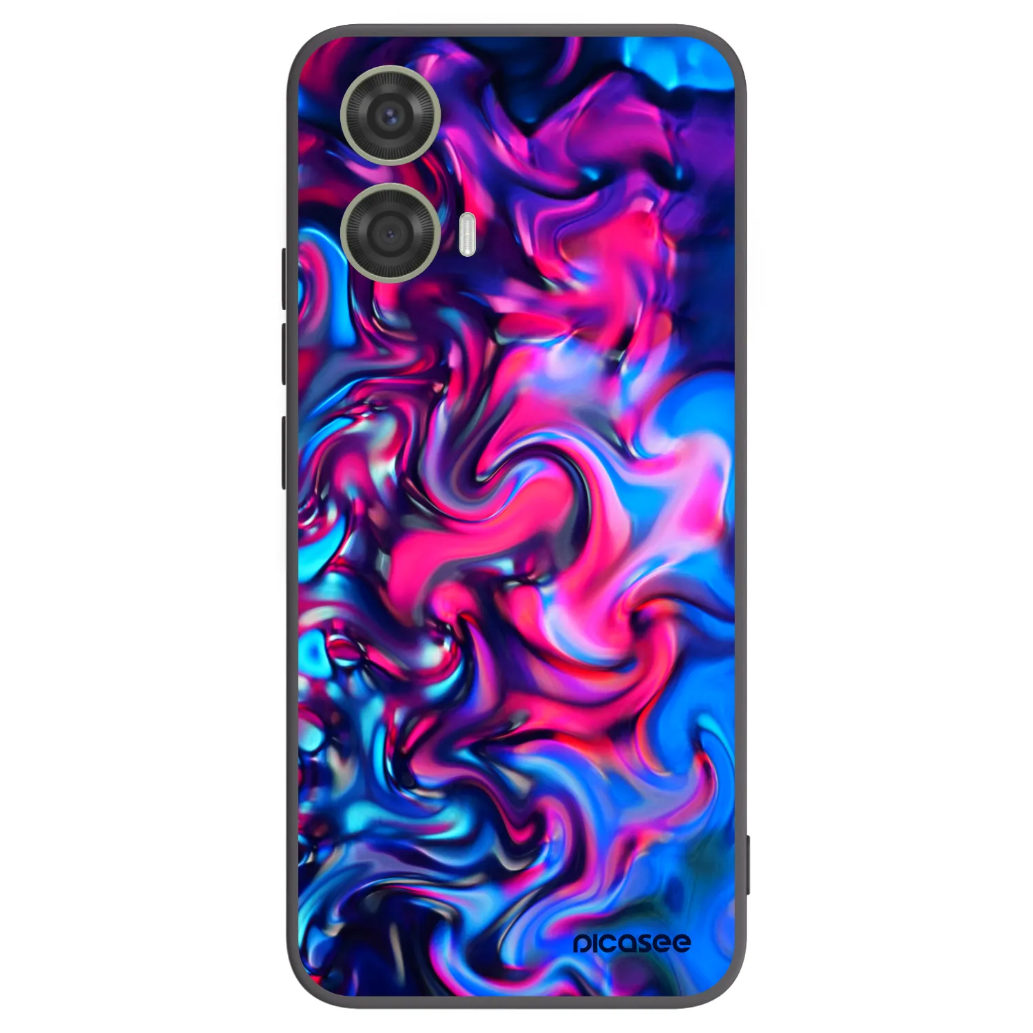 Picasee Μαύρη θήκη σιλικόνης για Motorola Moto G24 - Redlight