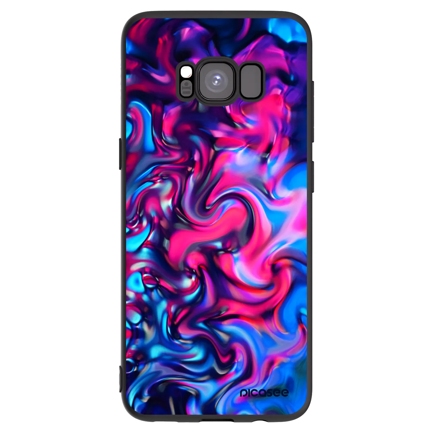 Picasee Μαύρη θήκη σιλικόνης για Samsung Galaxy S8 G950F - Redlight