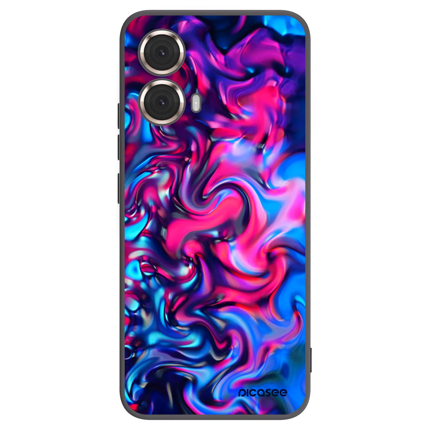 Picasee Μαύρη θήκη σιλικόνης για Motorola Moto G85 - Redlight