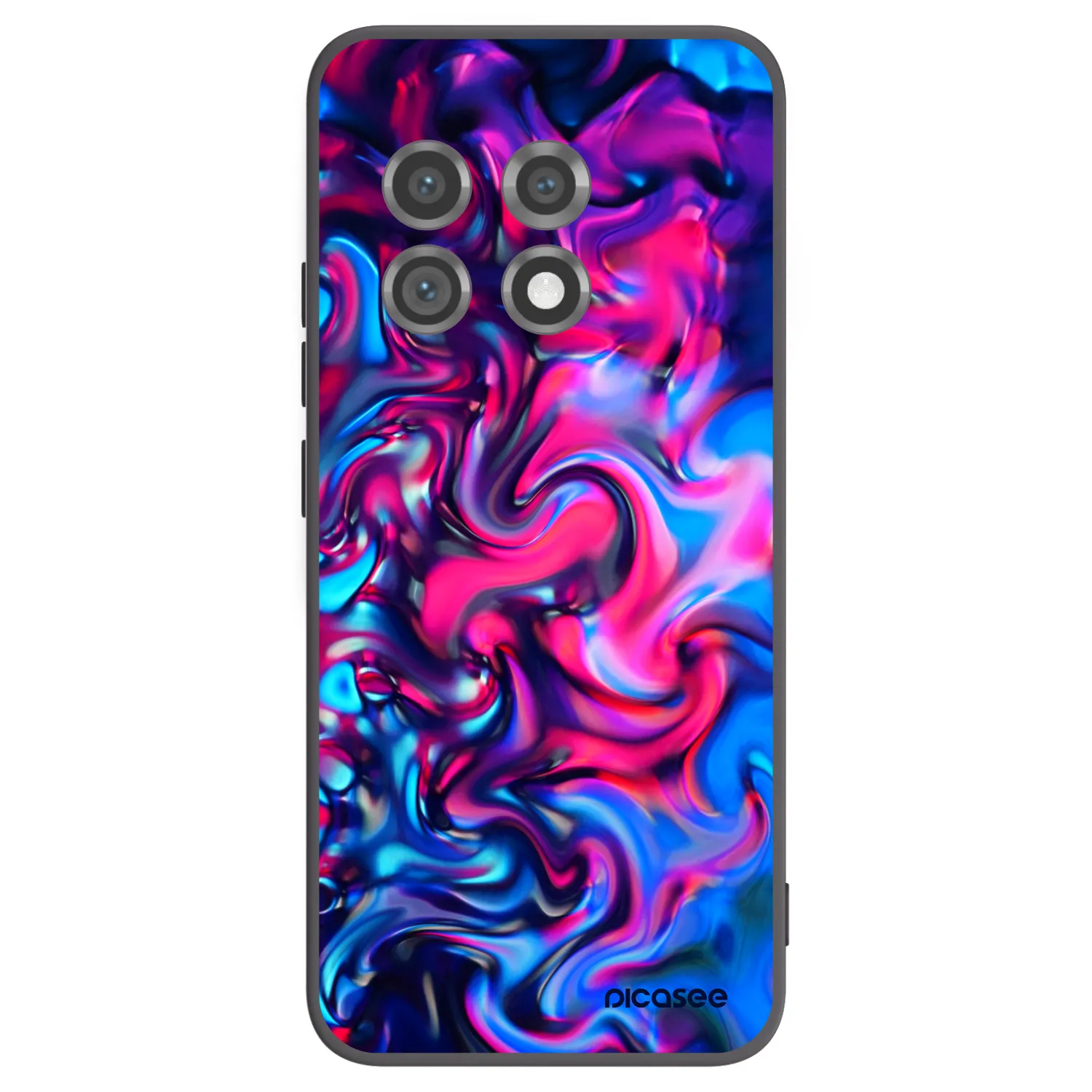 Picasee Μαύρη θήκη σιλικόνης για OnePlus 11 5G - Redlight