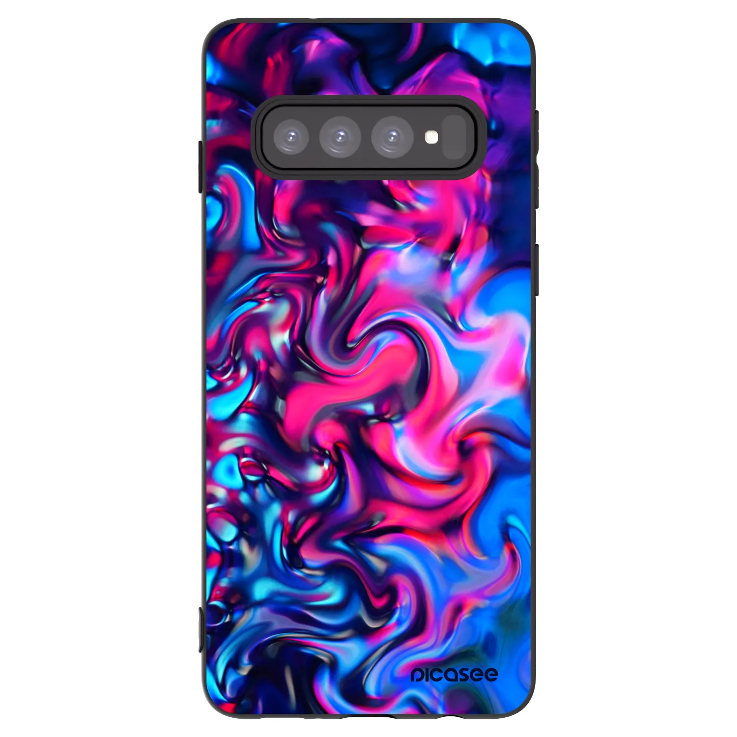 Picasee Μαύρη θήκη σιλικόνης για Samsung Galaxy S10 G973 - Redlight